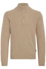 Casual Friday Karl - Halfzip uldstriktrøje i regular fit - HUSET Men & Women (9507635069275)