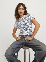 JJXX Gigi - Zebra t-shirt - HUSET Men & Women (9668532896091)