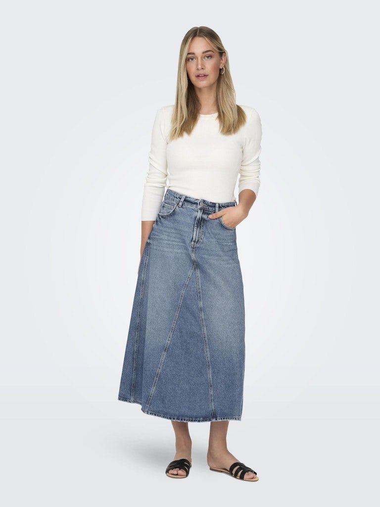 Only Joslyn - Lang denimnederdel - HUSET Men & Women (9216610697563)