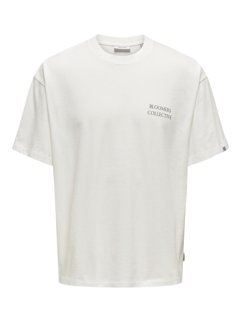 Only & Sons Aarav Life - Oversize t - shirt med backprint - HUSET Men & Women (9257854370139)