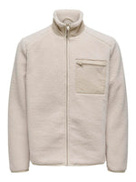 Only & Sons Dallas - Sherpa jakke fullzip med lomme - HUSET Men & Women (9383599079771)