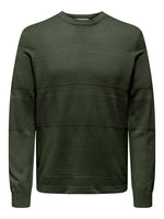 Only&Sons Malik - Striktrøje med struktur i regular fit - HUSET Men & Women (9533201842523)