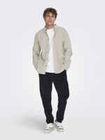 Only&Sons Michael - Langærmet stretch skjorte i regular fit - HUSET Men & Women (9313143816539)