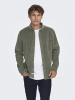 Only&Sons Michael - Langærmet stretch skjorte i regular fit - HUSET Men & Women (9313143816539)