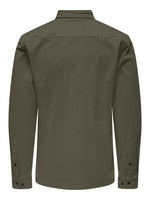 Only&Sons Michael - Langærmet stretch skjorte i regular fit - HUSET Men & Women (9313143816539)