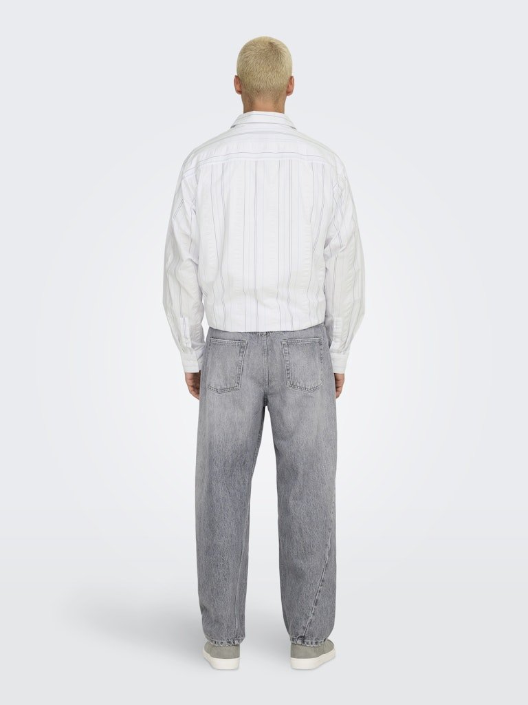 Only&Sons Quentin - Relaxed seersucker skjorte - HUSET Men & Women (9696699220315)