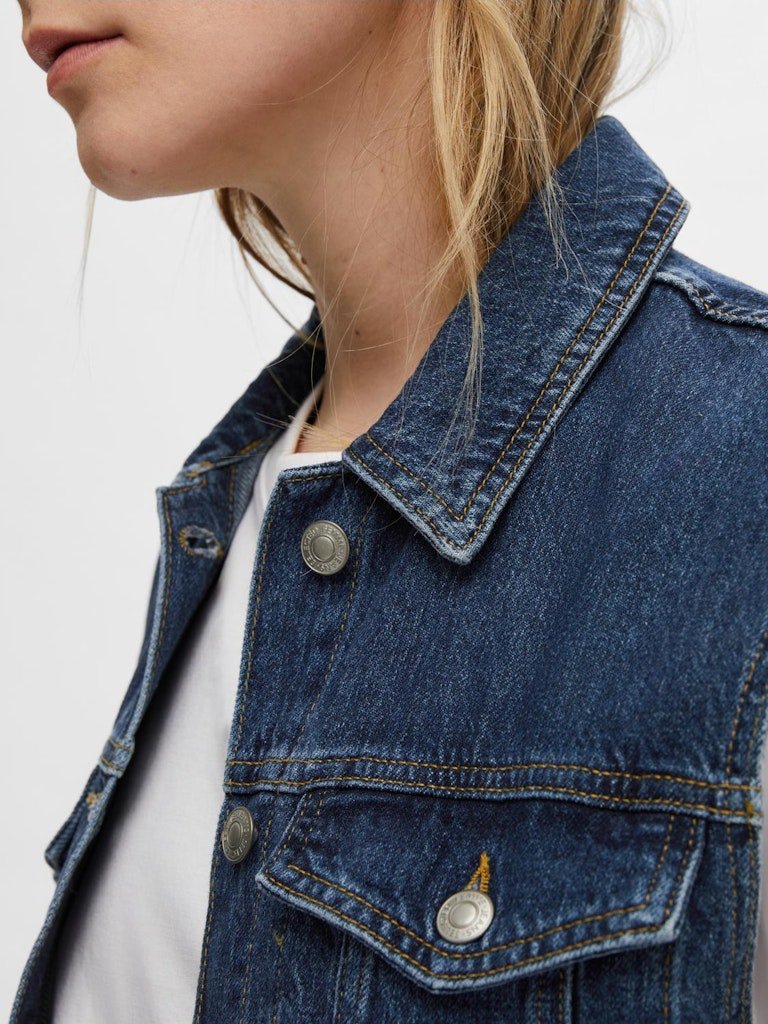 Selected Femme Clair - Denim vest - HUSET Men & Women (9278057611611)