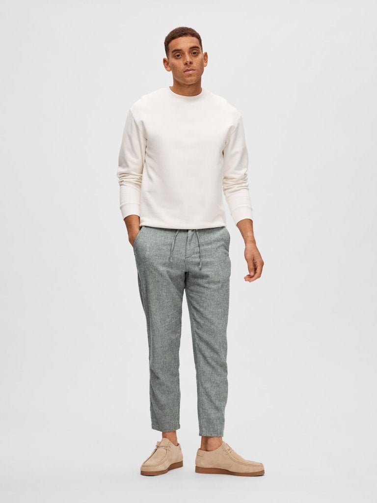 Selected Homme Brody 172 - Slim tapered hørmix bukser - HUSET Men & Women (9700092248411)