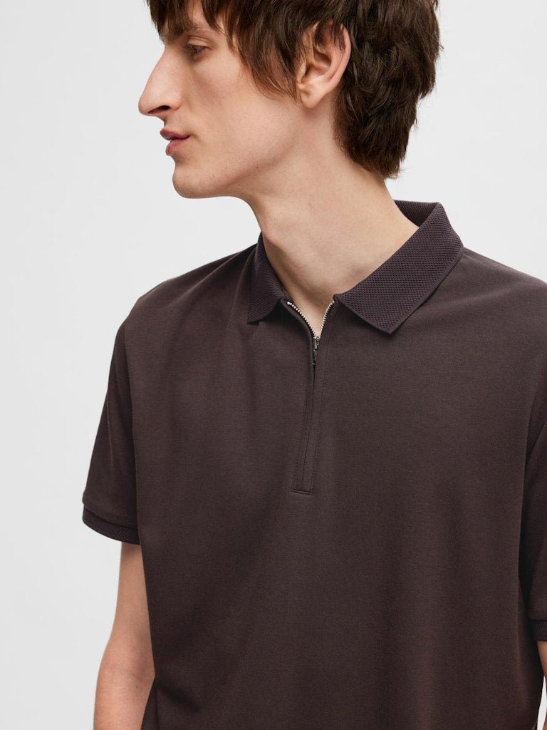 Selected Homme Fave - Polo med lynlås i regular fit - HUSET Men & Women (8748364267867)