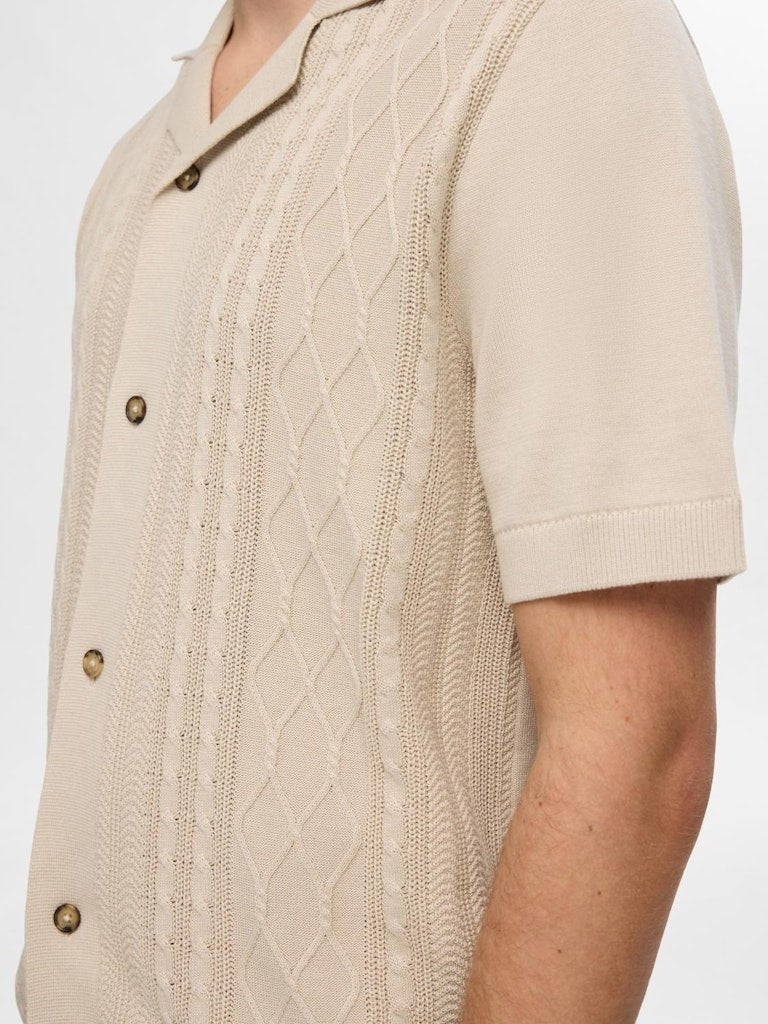 Selected Homme Tess - Kortærmet strik resort cardigan - HUSET Men & Women (9312922141019)