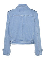 YAS Abigail - Denim biker jakke - HUSET Men & Women (9385339126107)