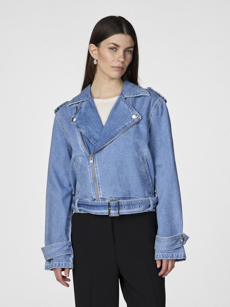 YAS Abigail - Denim biker jakke - HUSET Men & Women (9385339126107)