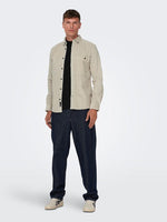 Only & Sons New Terry - Fløjelsskjorte i regular fit - HUSET Men & Women (8502458810715)
