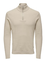 Only & Sons Phil - Halfzip strik med høj hals - HUSET Men & Women (8492944294235)