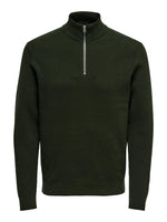 Only & Sons Phil - Halfzip strik med høj hals - HUSET Men & Women (8492944294235)