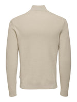 Only & Sons Phil - Halfzip strik med høj hals - HUSET Men & Women (8492944294235)