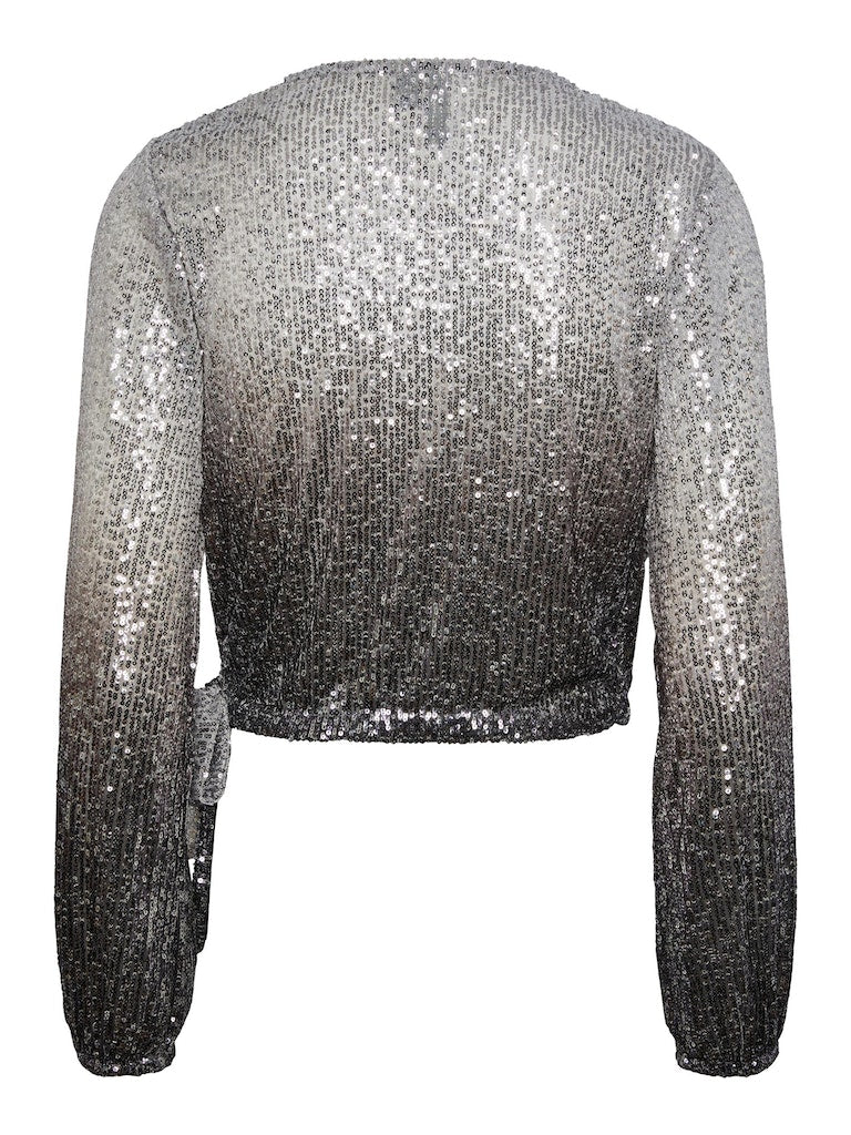 Pieces Delphia - Glitter wrap top - HUSET Men & Women (8506828095835)