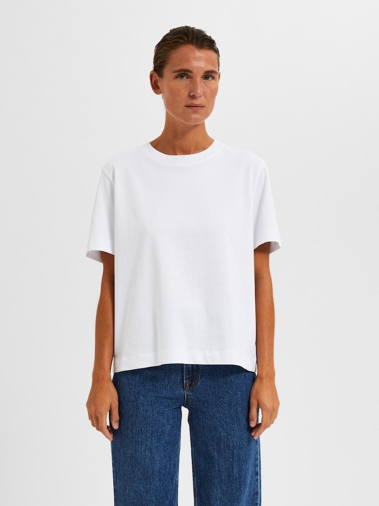 Selected Femme Essential - Boxy t-shirt - HUSET Men & Women (8668943286619)