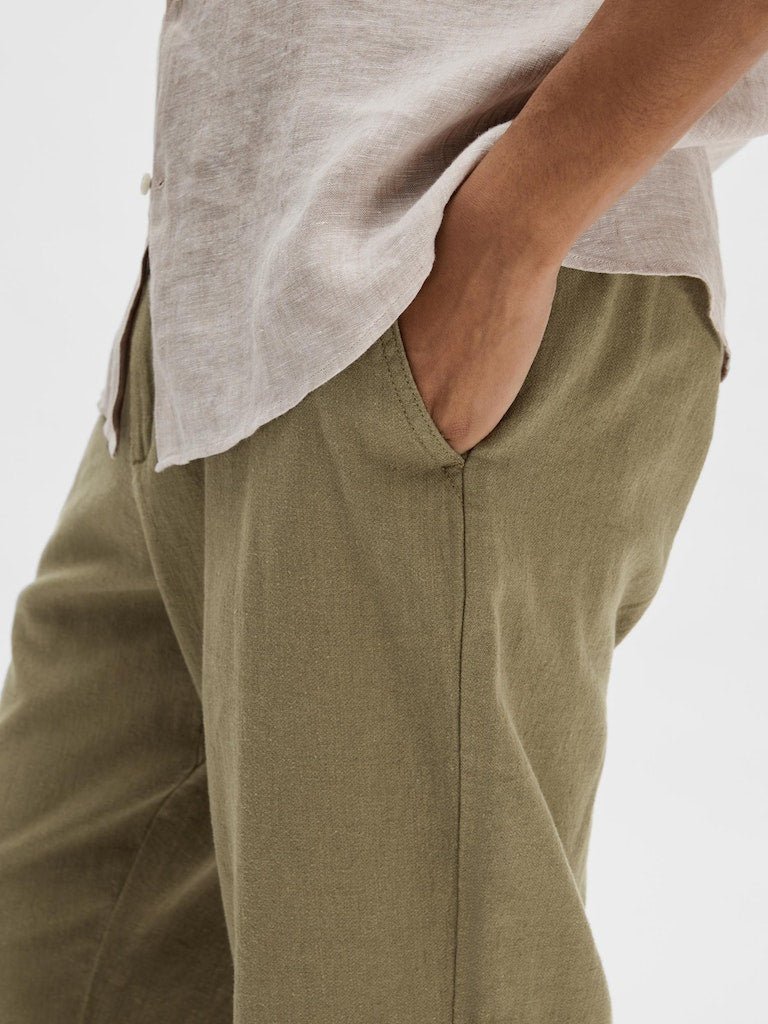 Selected Homme Brody - Hørmix slim tapered fit chinos - HUSET Men & Women (8748283658587)