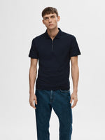 Selected Homme Fave - Polo med lynlås i regular fit - HUSET Men & Women (8512501383515)