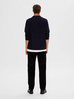 Selected Homme Mattis - Stribet strik cardigan m. lynlås - HUSET Men & Women (8501610611035)